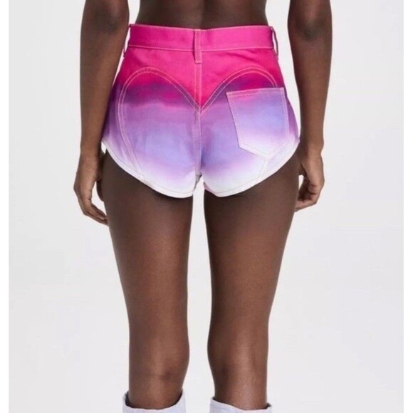 AREA Pink and Purple Jean Shorts - Picture 4 of 14